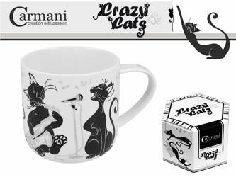 Kubek porcelanowy koty 500ml Crazy Cats Carmani