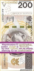 200ZŁ - czekolada mleczna 100g Kukartka