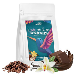 Tommy Cafe kawa bezkofeinowa Czekolada-Wanilia 250g ziarnista naturalny aromat