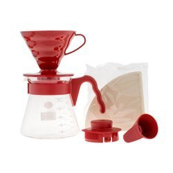 Hario zestaw V60 Pour Over Kit Red VCSD-02R