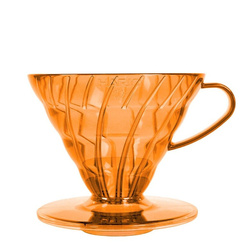 Hario plastikowy Drip V60-02 Koi Orange - Pomarańczowy