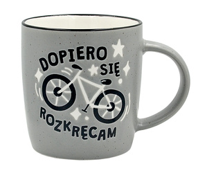 Kukartka kubek UP Dopiero się rozkręcam 350ml