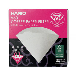 Hario filtry papierowe do dripa V60-01 100szt