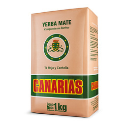 Yerba Mate Canarias Te Rojo y Centella 500g