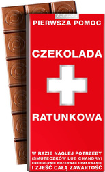 CZEKOLADA RATUNKOWA mleczna 100g Kukartka