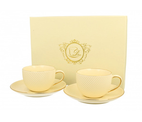 Komplet 2 filiżanek ECRU Ice Cream 220ml Duo