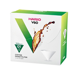 Hario filtry papierowe do dripa V60-01 100szt