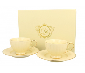 Komplet 2 filiżanek ECRU Nina 220ml Duo