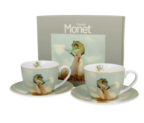 Komplet 2 filiżanek Kobieta z parasolem C. Monet 270ml Duo