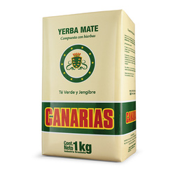 Yerba Mate Canarias Te Verde y Jengibre 500g