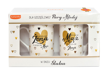 Kukartka komplet 2 kubków Q-1038 Ślub