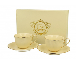 Komplet 2 filiżanek espresso ECRU Vesper 120ml Duo