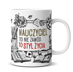 Kukartka Kubek Nauczyciel to styl życia 300ml
