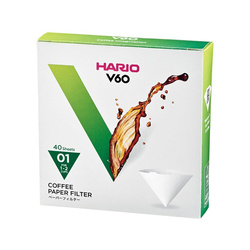 Hario filtry papierowe do dripa V60-01 40szt