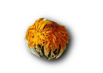 Herbata biała kwitnąca - Peach Marigold Flower Ball